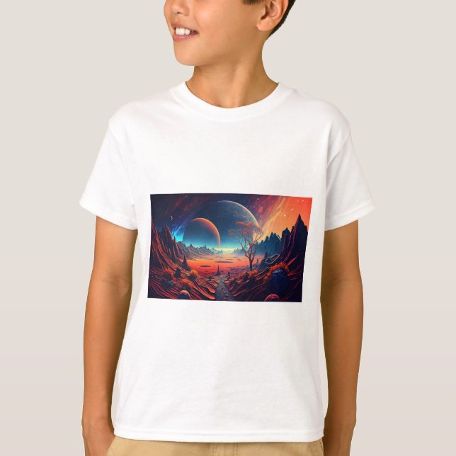 Camiseta Ilustracion horizontal del futuro (Anverso)