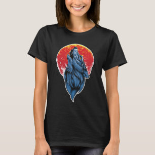 Camiseta Ilustracion Howling Wolf