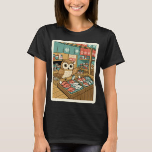 Camiseta Ilustración Japonesa Vintage Mercado de Pescado de