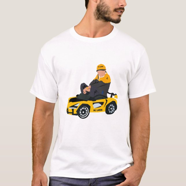 Camiseta Ilustracion Lando Norris (Anverso)