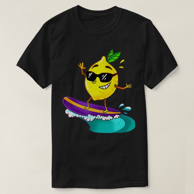Camiseta Ilustracion Lemonade Surf Lov (Diseño del anverso)