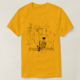 Camiseta Ilustracion Lester Young Jazz Vintage