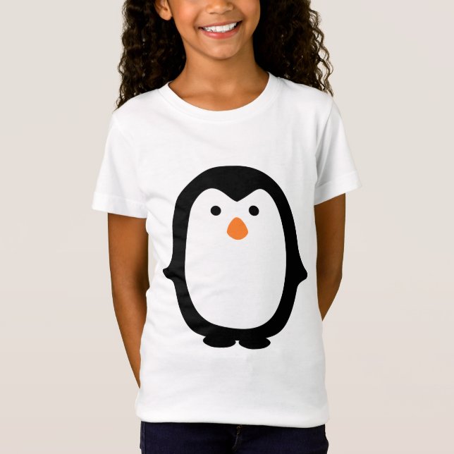 Camiseta Ilustracion lindo del pingüino (Anverso)