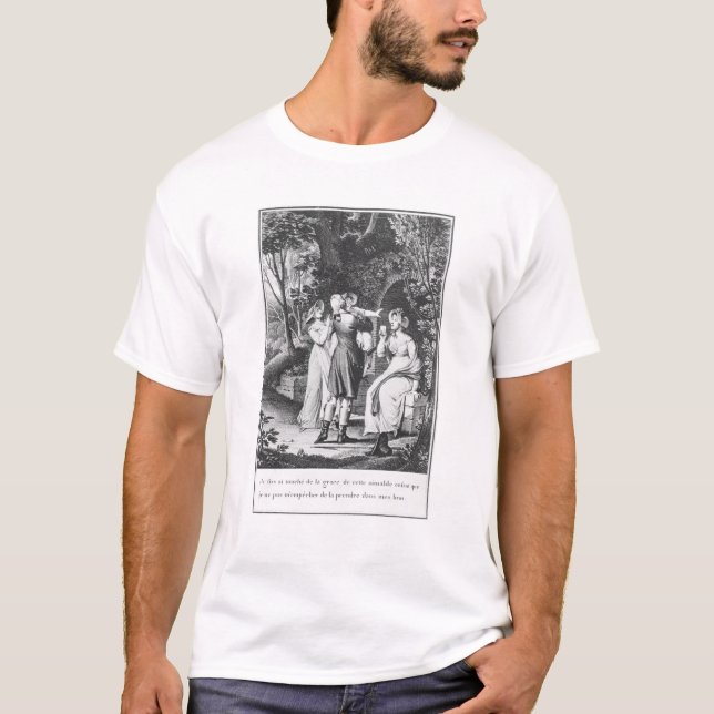 Camiseta Ilustracion "los dolores de Werther" cerca (Anverso)