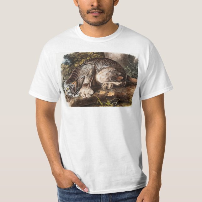 Camiseta Ilustracion Lynx (Lynx Canadensis) en Canadá (Anverso)
