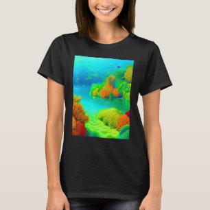 Camiseta Ilustracion marino Oasis de los Arrecifes de Coral