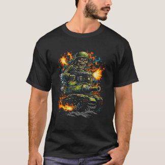 Camiseta Ilustración Militar de Arte Callejero - Rampage de
