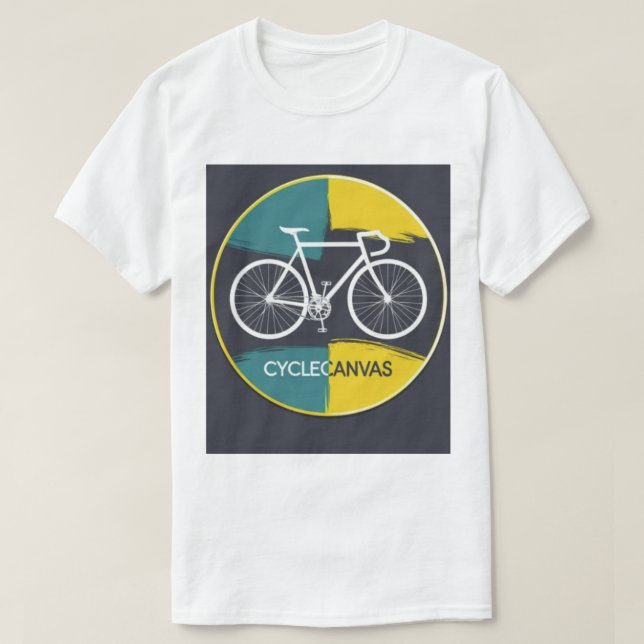 Camiseta Ilustración Mínima de Bicicleta –  (Diseño del anverso)