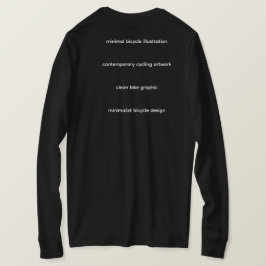 Camiseta Ilustración Mínima de Bicicleta –