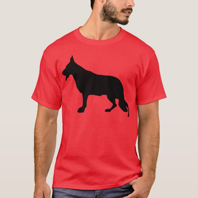 Camiseta ilustración mínima de pastor (Anverso)