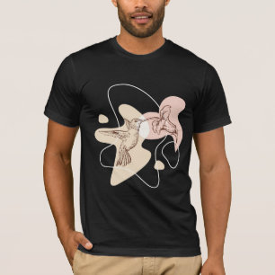 Camiseta Ilustracion minimalista de aves - Alas pequeñas