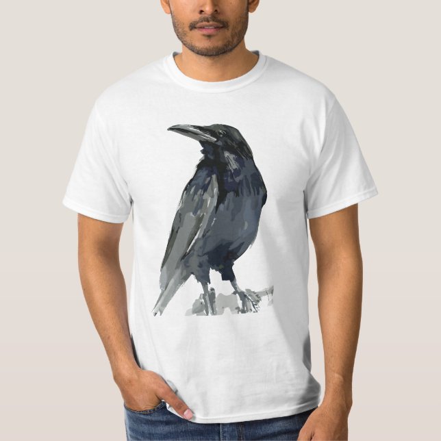 Camiseta Ilustración Misteriosa de Cuervo (Anverso)