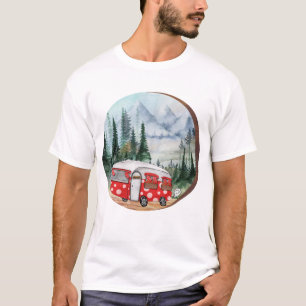 Camiseta Ilustracion Mountain Adventure Camper