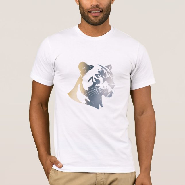 Camiseta Ilustracion natural de la fauna silvestre Panther  (Anverso)
