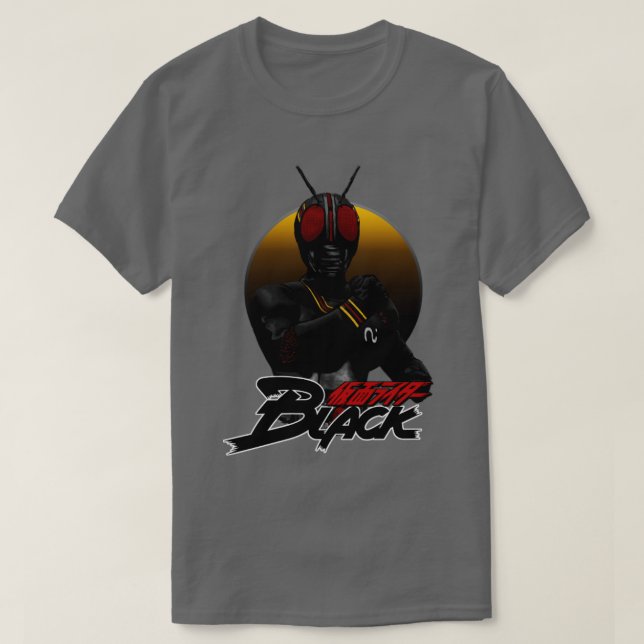 Camiseta Ilustración negra del ciclista enmascarado (Diseño del anverso)