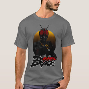 Camiseta Ilustración negra del ciclista enmascarado
