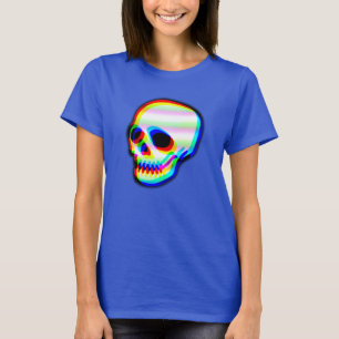 Camiseta Ilustracion Neon Skull