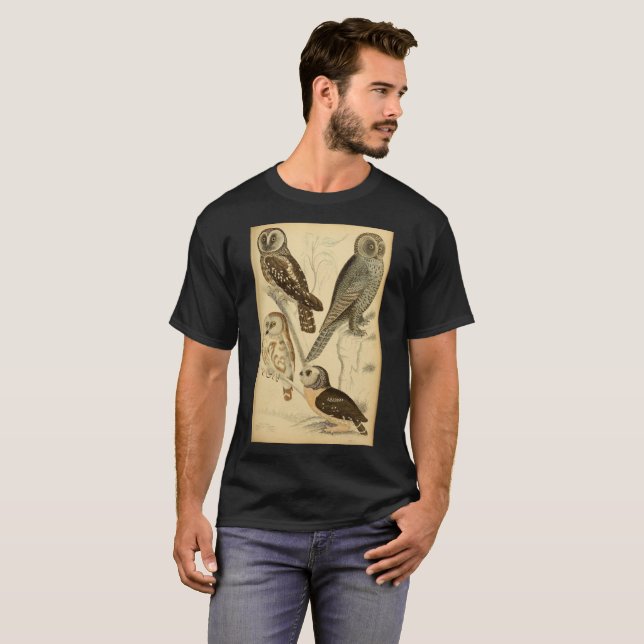 Camiseta Ilustracion Owls (Anverso completo)