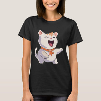 Camiseta Ilustracion para reír a gato