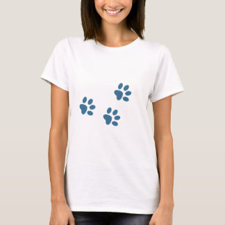 Camiseta ilustracion paw impresión pawprint peras y