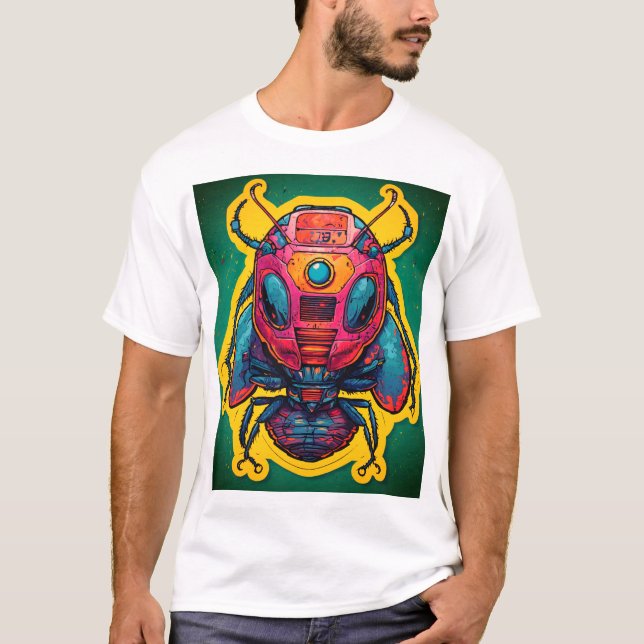 Camiseta Ilustracion pegatinas (Anverso)