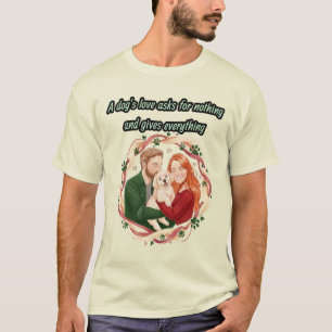 Camiseta Ilustración personalizada de papá perro