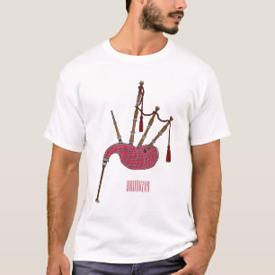 Camiseta Ilustracion personalizado Bagpipes