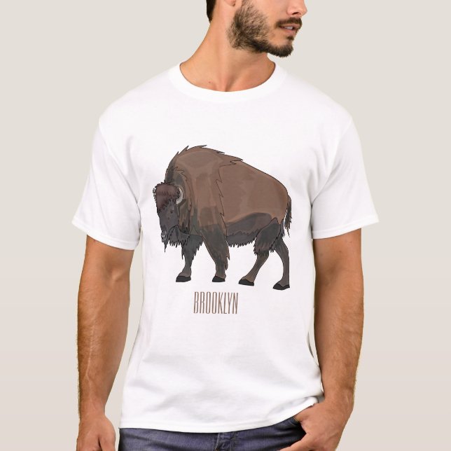 Camiseta Ilustracion personalizado Bison (Anverso)