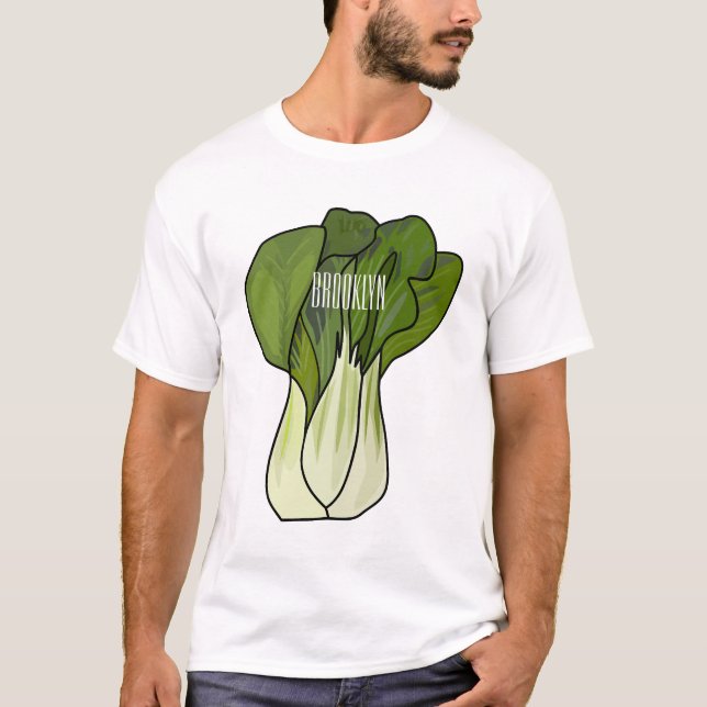 Camiseta Ilustracion personalizado Bok choy (Anverso)
