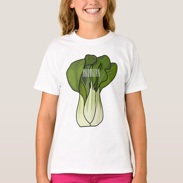 Camiseta Ilustracion personalizado Bok choy (Anverso)