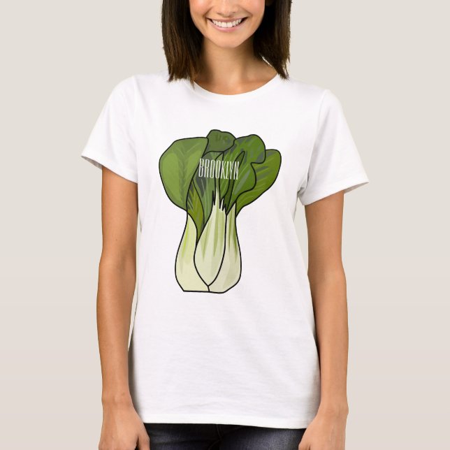 Camiseta Ilustracion personalizado Bok choy (Anverso)