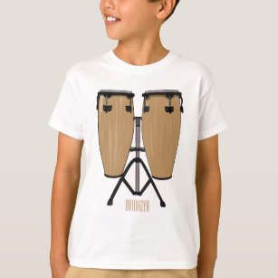 Camiseta Ilustracion personalizado Bongo drum