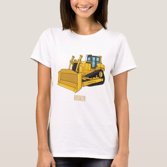Camiseta Ilustracion personalizado Bulldozer (Anverso)