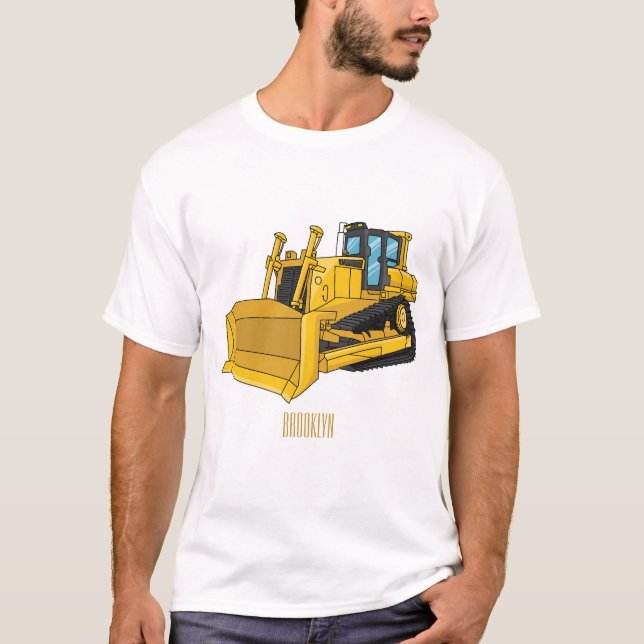 Camiseta Ilustracion personalizado Bulldozer (Anverso)