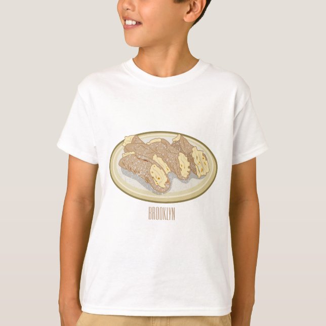 Camiseta Ilustracion personalizado Cannoli (Anverso)