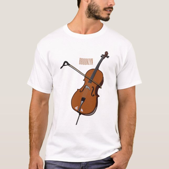 Camiseta Ilustracion personalizado Cello (Anverso)