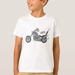 Camiseta Ilustracion personalizado Chopper Motorcycle 1950