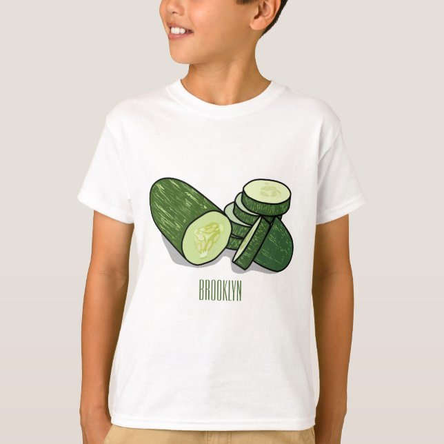 Camiseta Ilustracion personalizado Cucumber (Anverso)