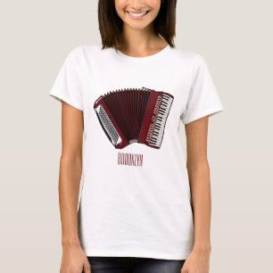 Camiseta Ilustracion personalizado de acordeón