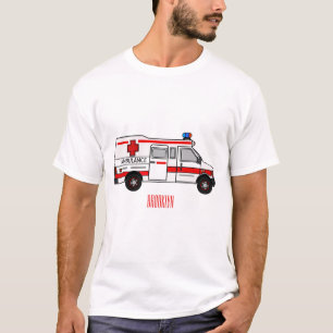 Camiseta Ilustracion personalizado de ambulancia