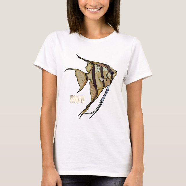 Camiseta Ilustracion personalizado de Angelfish (Anverso)