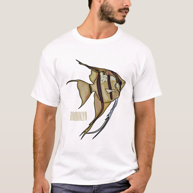 Camiseta Ilustracion personalizado de Angelfish (Anverso)