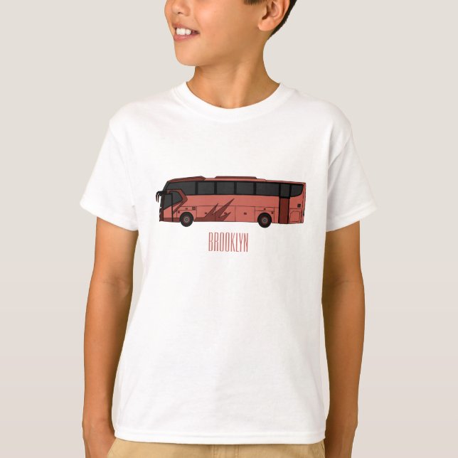 Camiseta Ilustracion personalizado de autobús (Anverso)