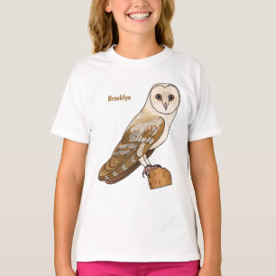 Camiseta Ilustracion personalizado de aves de búho de Barn