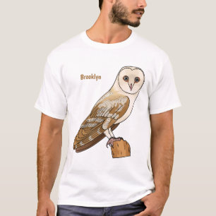 Camiseta Ilustracion personalizado de aves de búho de Barn