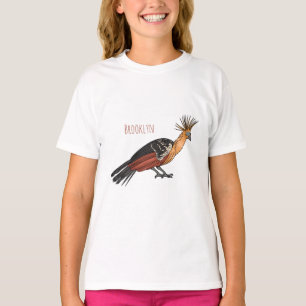 Camiseta Ilustracion personalizado de aves de Hoatzin