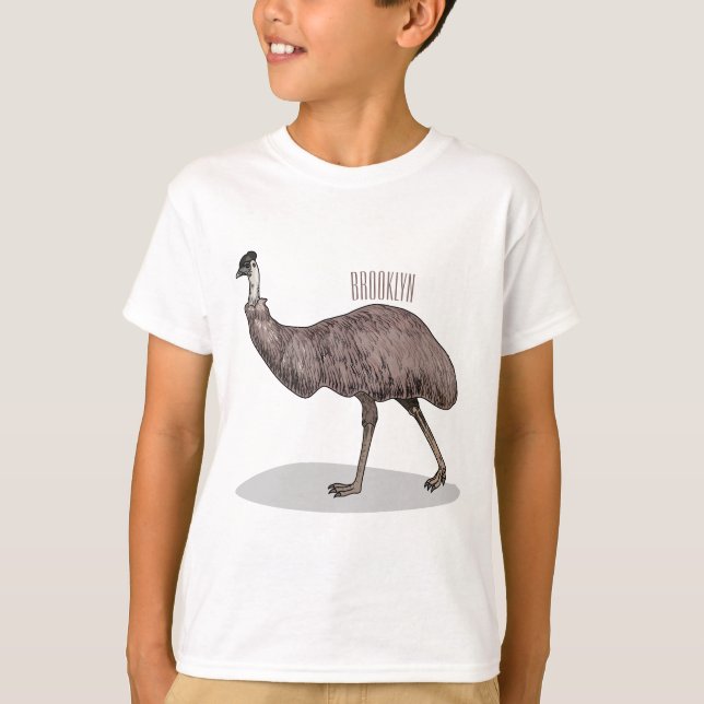 Camiseta Ilustracion personalizado de aves de la Uem (Anverso)
