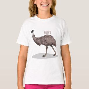Camiseta Ilustracion personalizado de aves de la Uem
