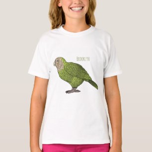 Camiseta Ilustracion personalizado de aves Kakapo