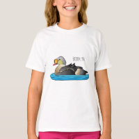 Ilustracion personalizado de aves King eider